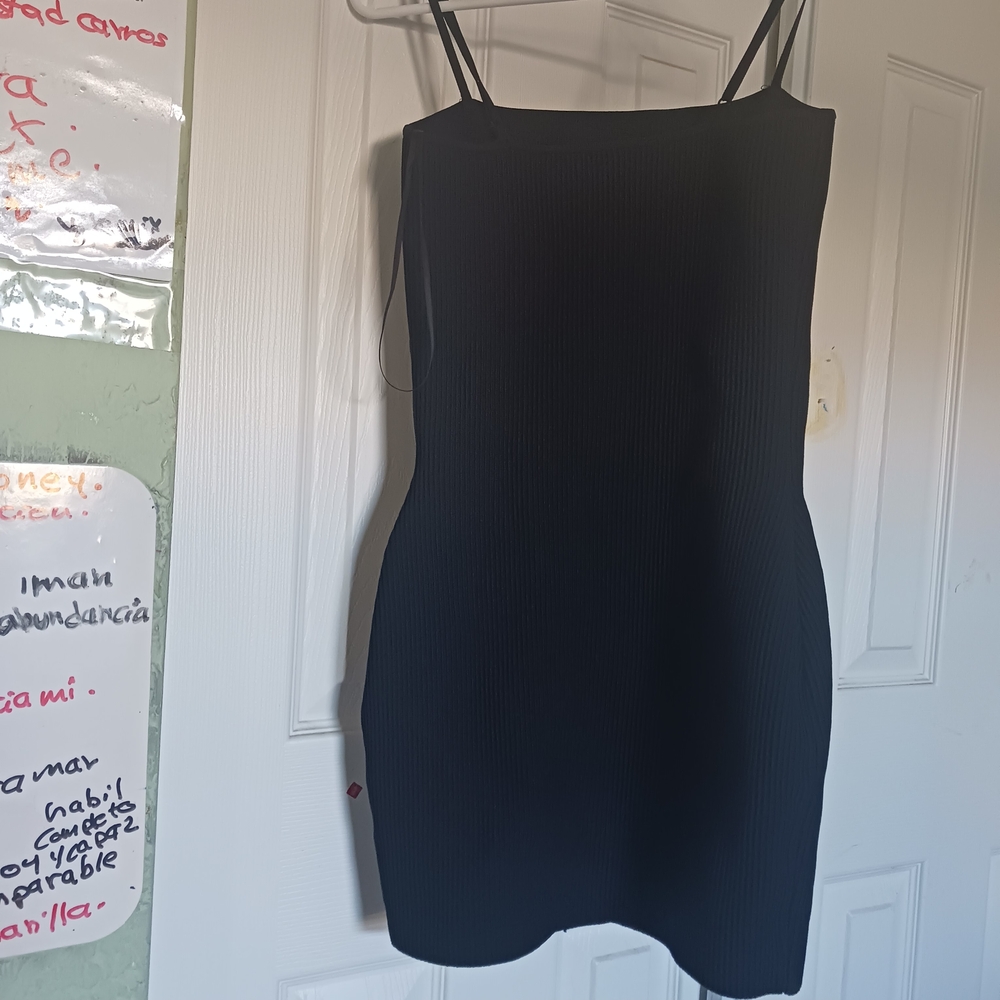3X$30  Babaton WOMEN Dress Bodycon Mini Spaghetti Strap Black Used SZ S